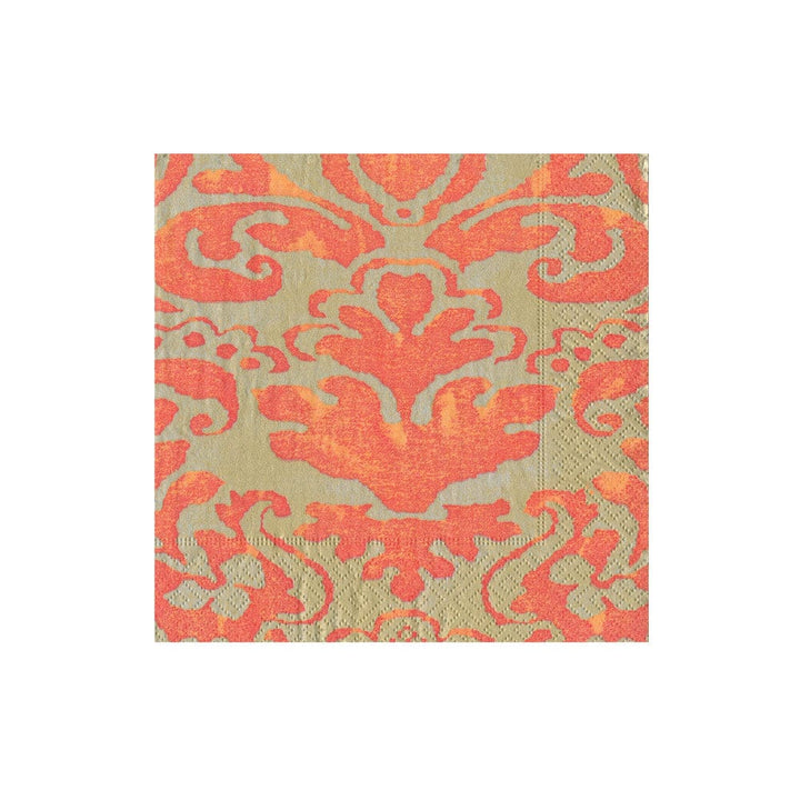 NAPKIN COCKTAIL PAPER PALAZZO CORAL