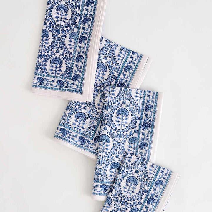 NAPKIN CAROLINE BLUE #74241
