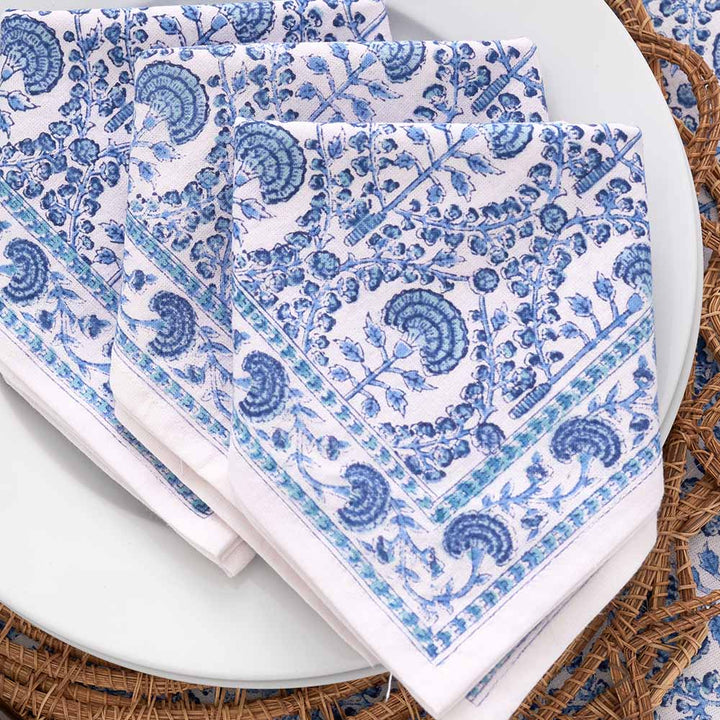 NAPKIN CAROLINE BLUE #74241
