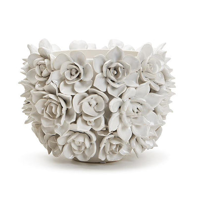 VASE WHITE SUCCULENTS (Available in 2 Sizes)