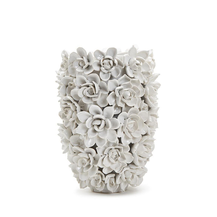 VASE WHITE SUCCULENTS