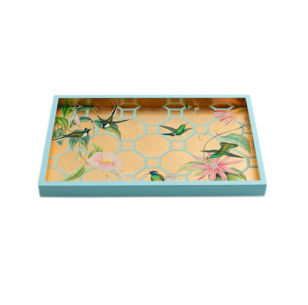 TRAY HUMMINGBIRD LACQUER