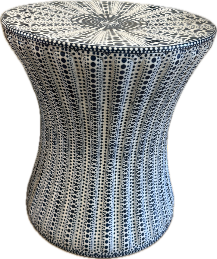 TABLE BLUE PORCELAIN CONCAVE SM #74344