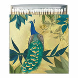 MATCHES SQUARE GILDED PEACOCK