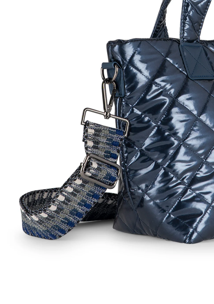 TOTE MINI QUILTED NAVY SHINE #74589