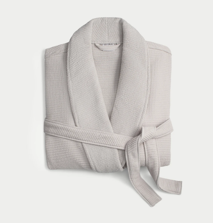 ROBE WAFFLE LIGHT GREY