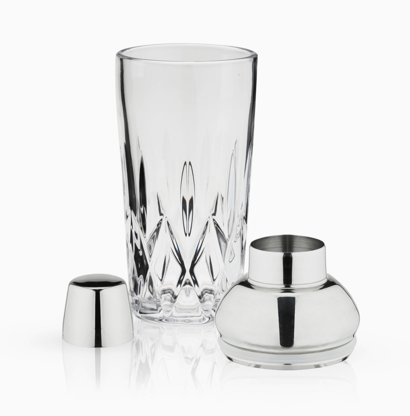 COCKTAIL SHAKER CRYSTAL WITH STRAINER