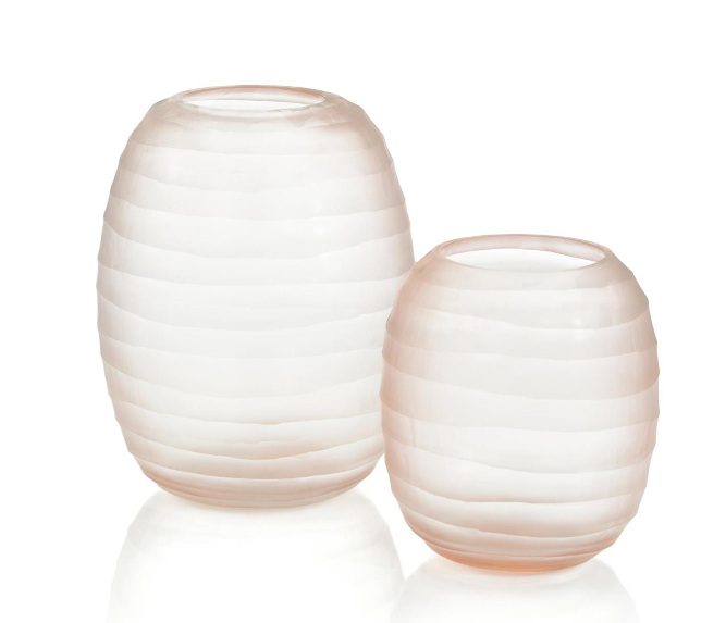 VASE PINK GLASS (Available in 2 Sizes)