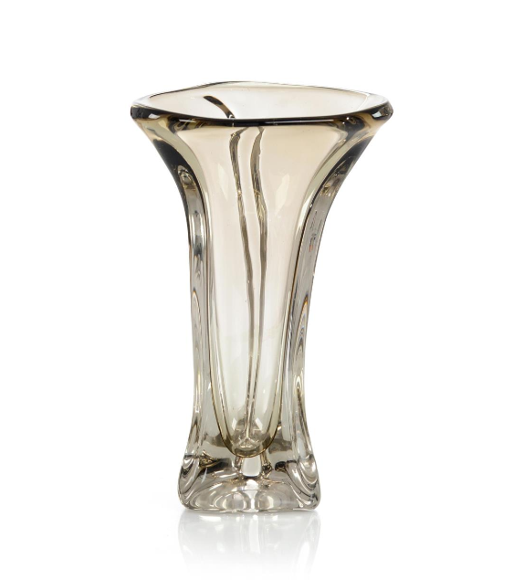 VASE ABSTRACT BROWN GLASS (Available in 2 Sizes)