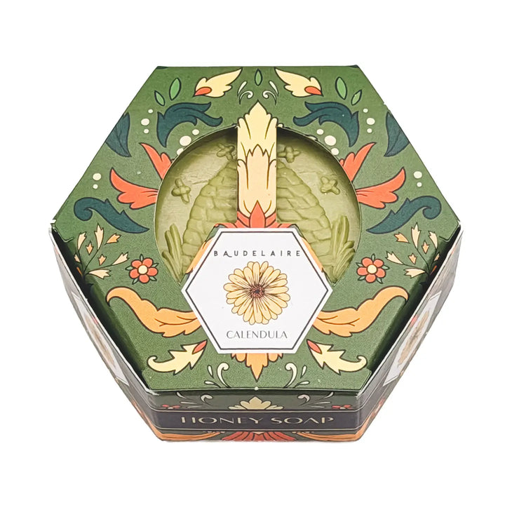 SOAP CALENDULA HONEY SOAP 3.5OZ. HEX BOX