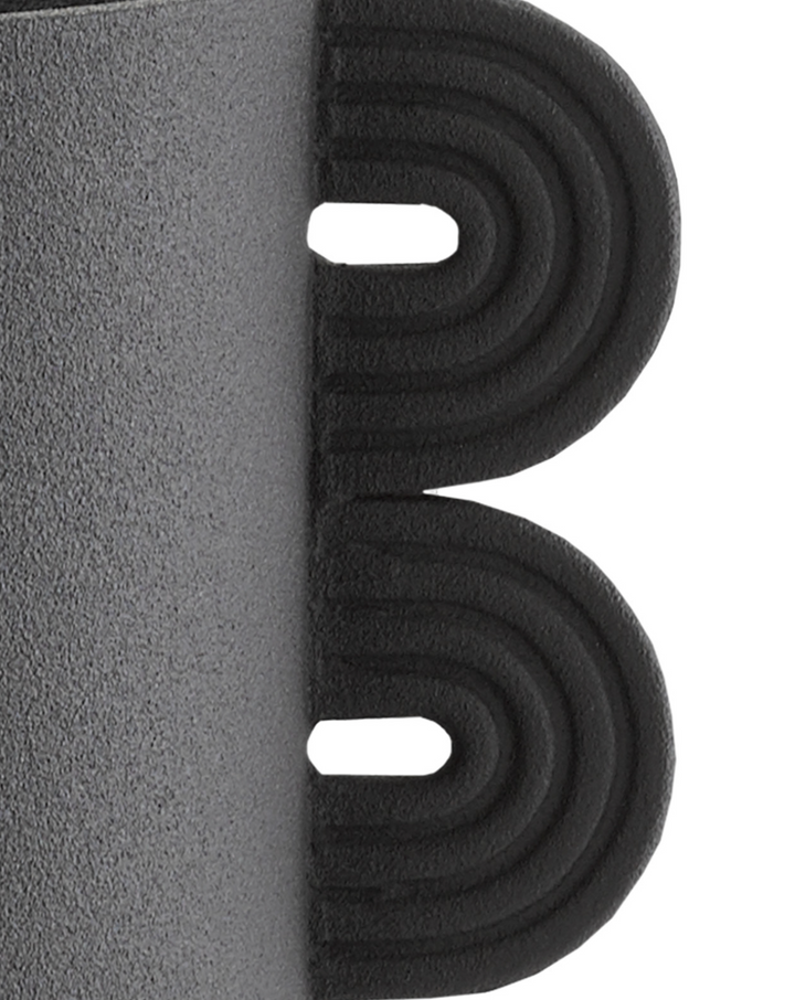 VASE CERAMIC BLACK STRAIGHT