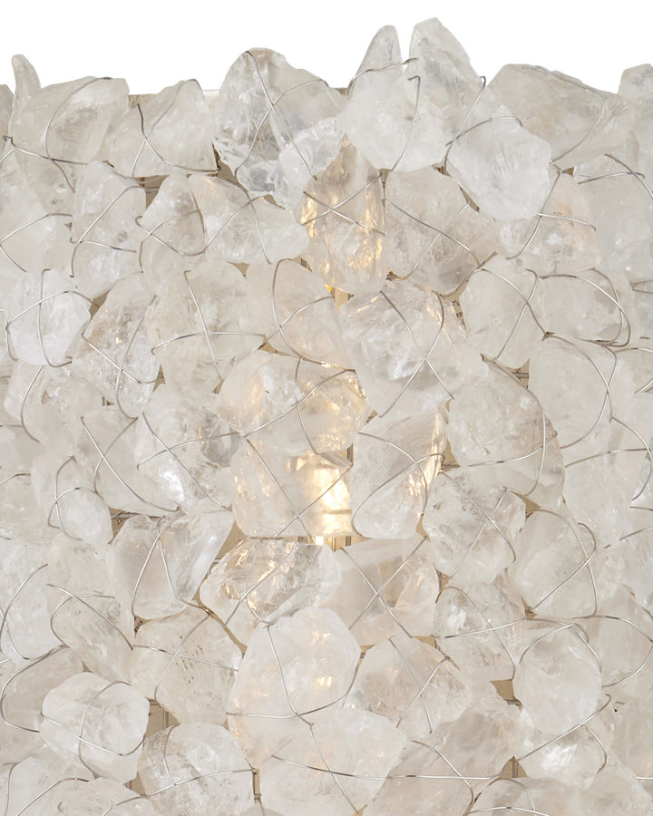 WALL SCONCE ROCK CRYSTAL 15.75H #75123