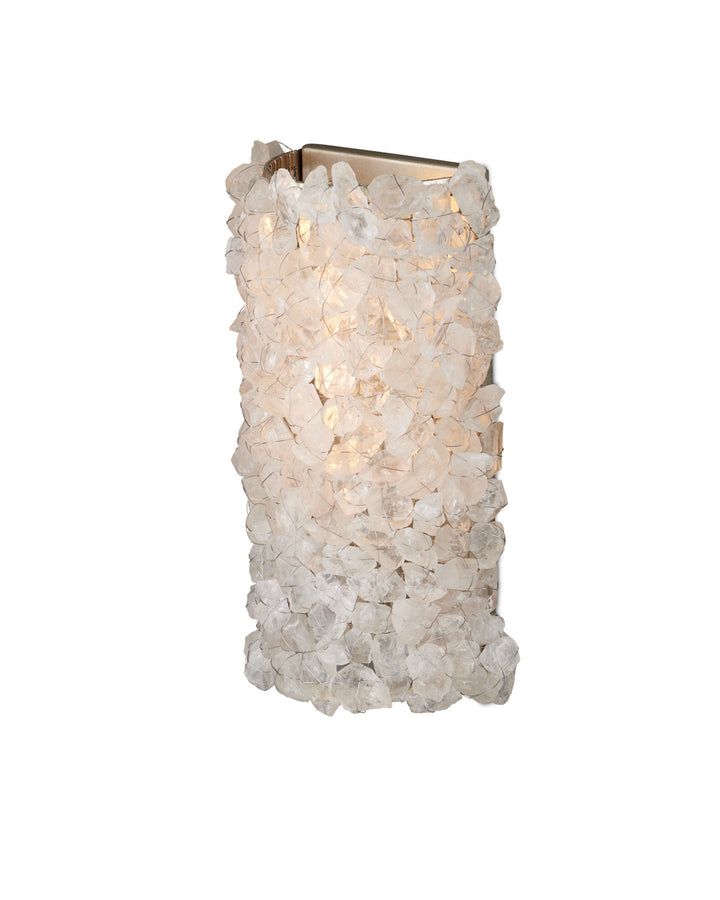 WALL SCONCE ROCK CRYSTAL 15.75H #75123