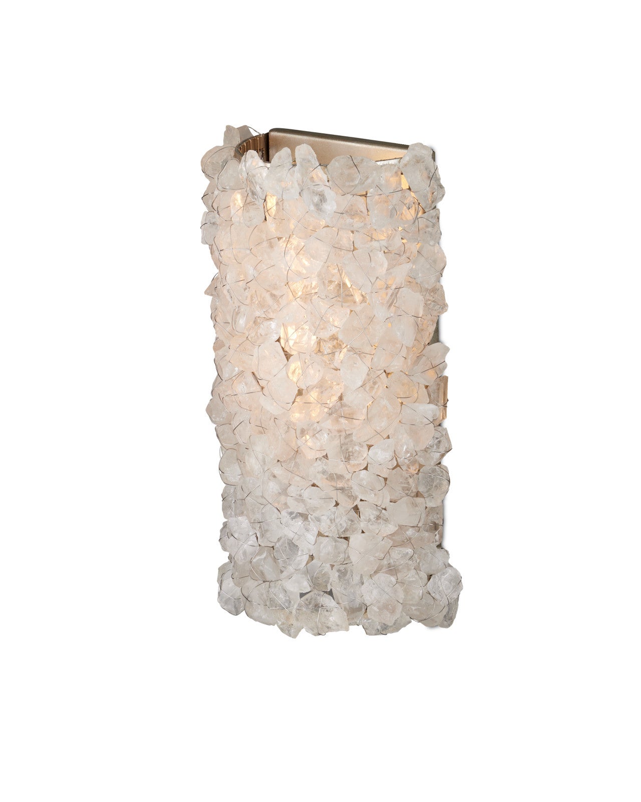 WALL SCONCE ROCK CRYSTAL 15.75H #75123