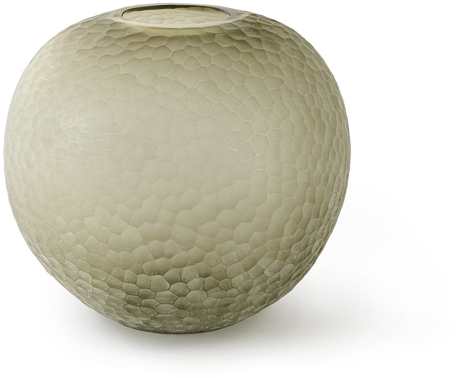 VASE TAUPE GLASS