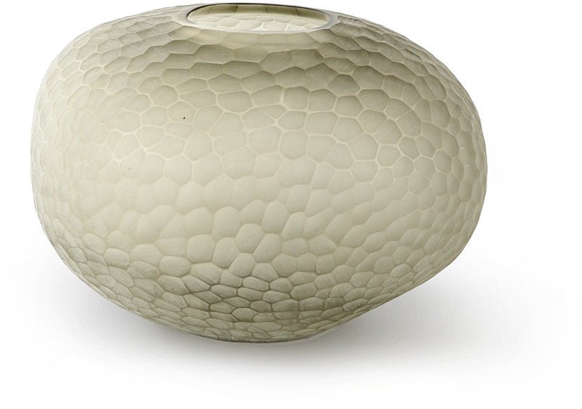 VASE TAUPE GLASS