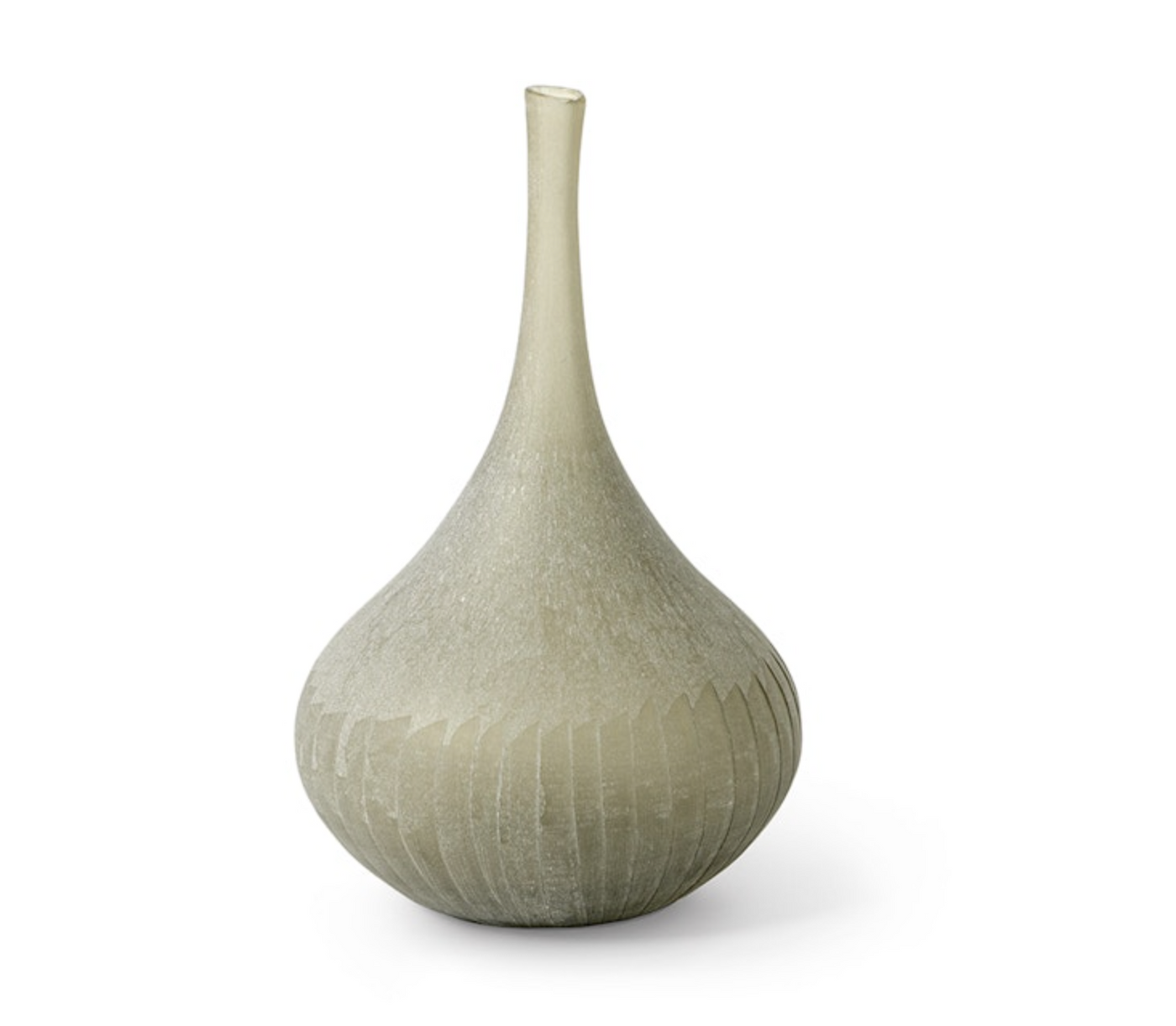 VASE GLASS TAUPE NECK (Available in 3 Sizes)