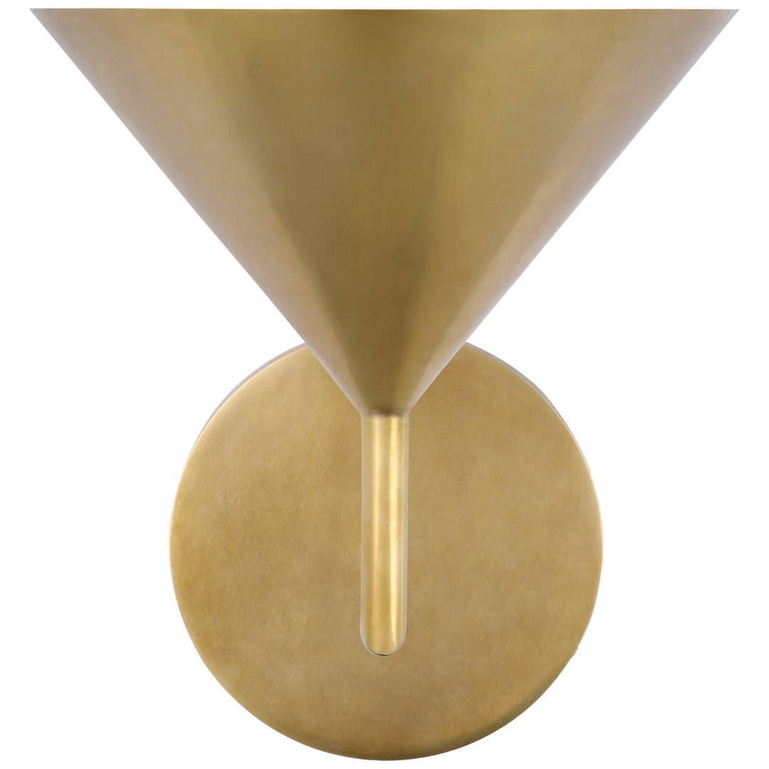 SO SCONCE SINGLE ANTQ BRASS SM