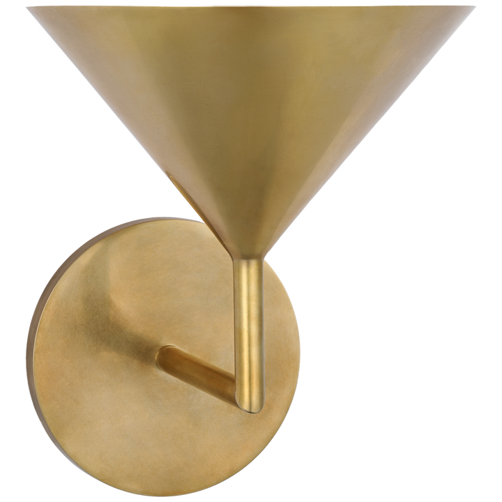 SO SCONCE SINGLE ANTQ BRASS SM