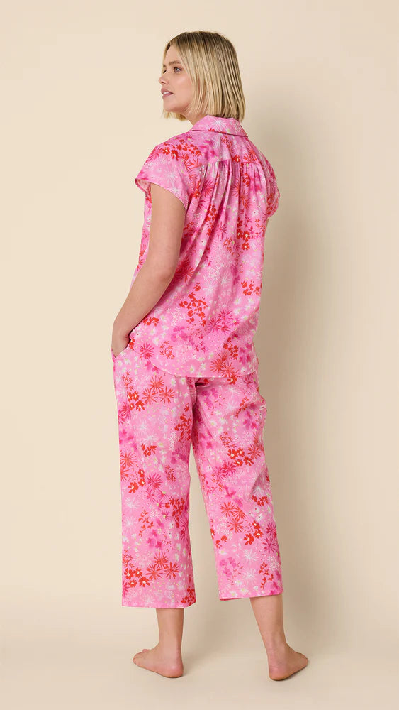 PAJAMA SET CAPRI POPPING PINK VOILE