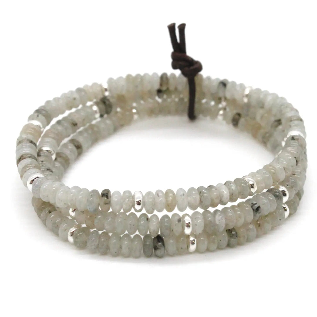 BRACELET LABRADORITE+SILVER