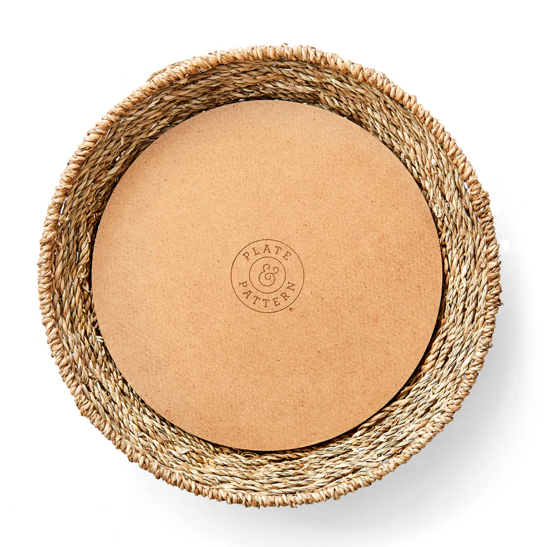 BOXED PLATES WOVEN SEAGRASS - SET OF 4 #75291