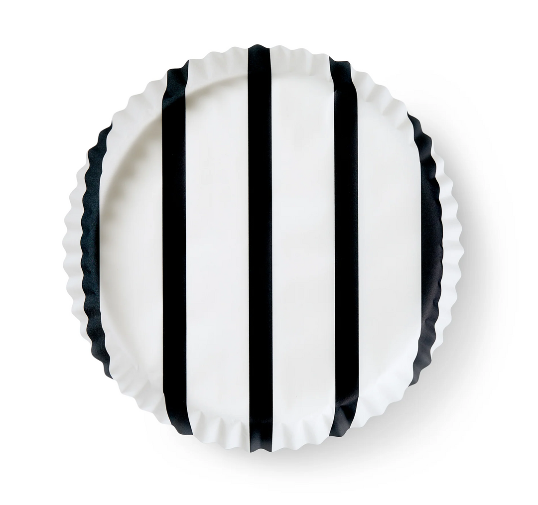 LINERS (PLATE) BLACK STRIPE - SET OF 40 #75294