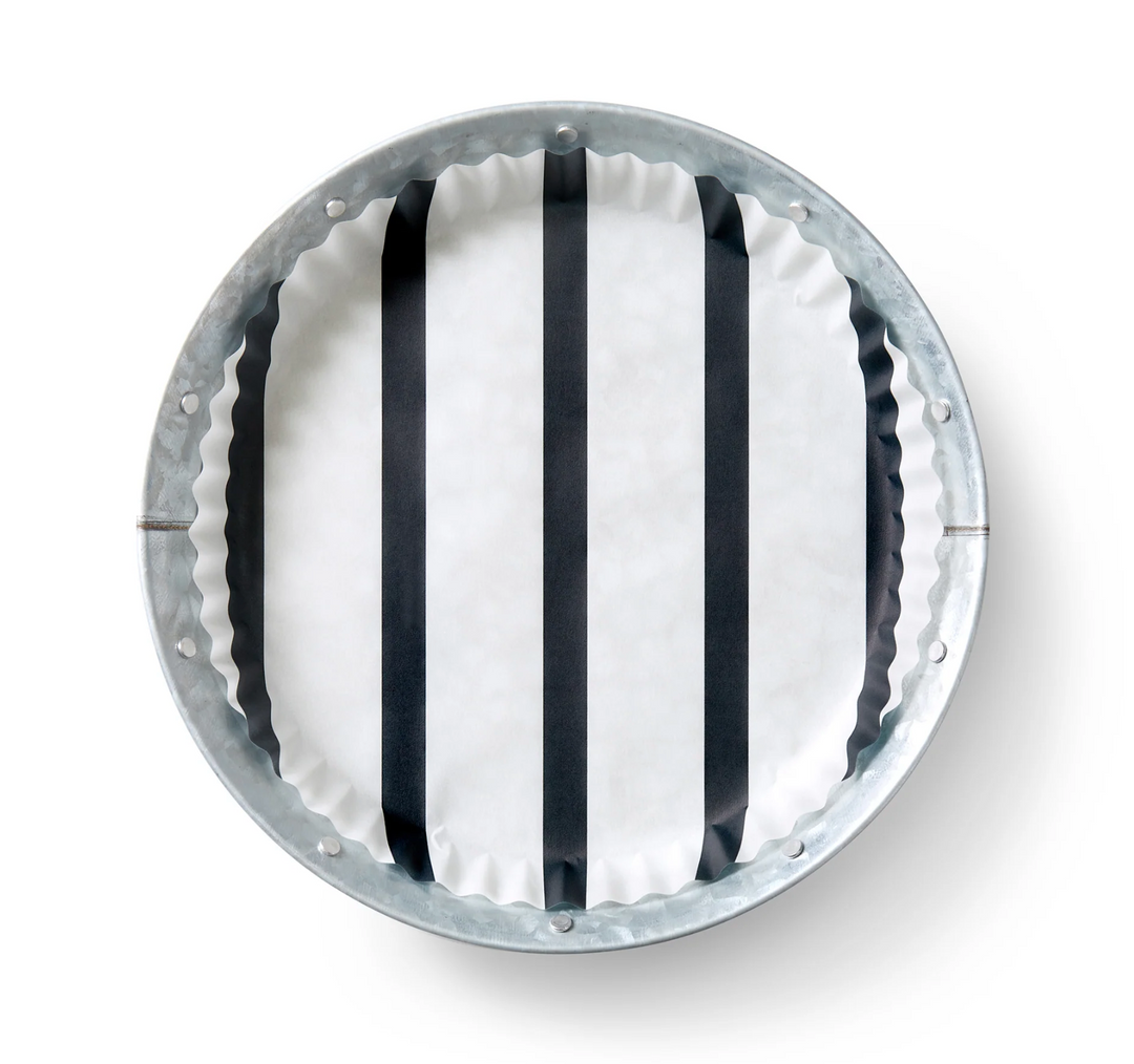 LINERS (PLATE) BLACK STRIPE - SET OF 40 #75294