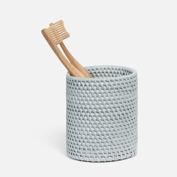 BATH COLLECTION LIGHT GRAY RATTAN