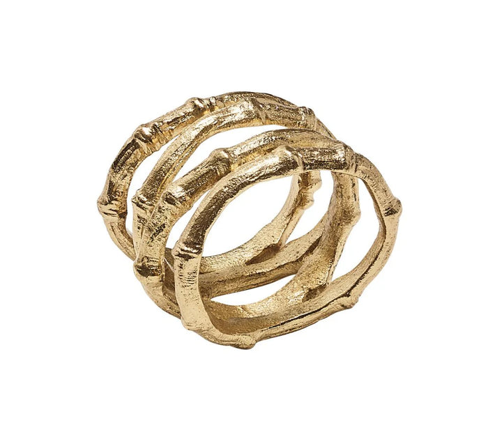 NAPKIN RING BAMBOO GOLD #75305