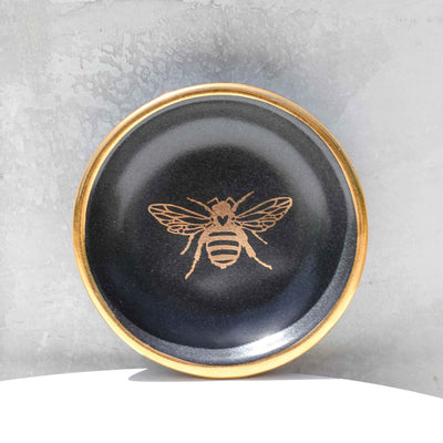 RING DISH GOLD BEE BLACK