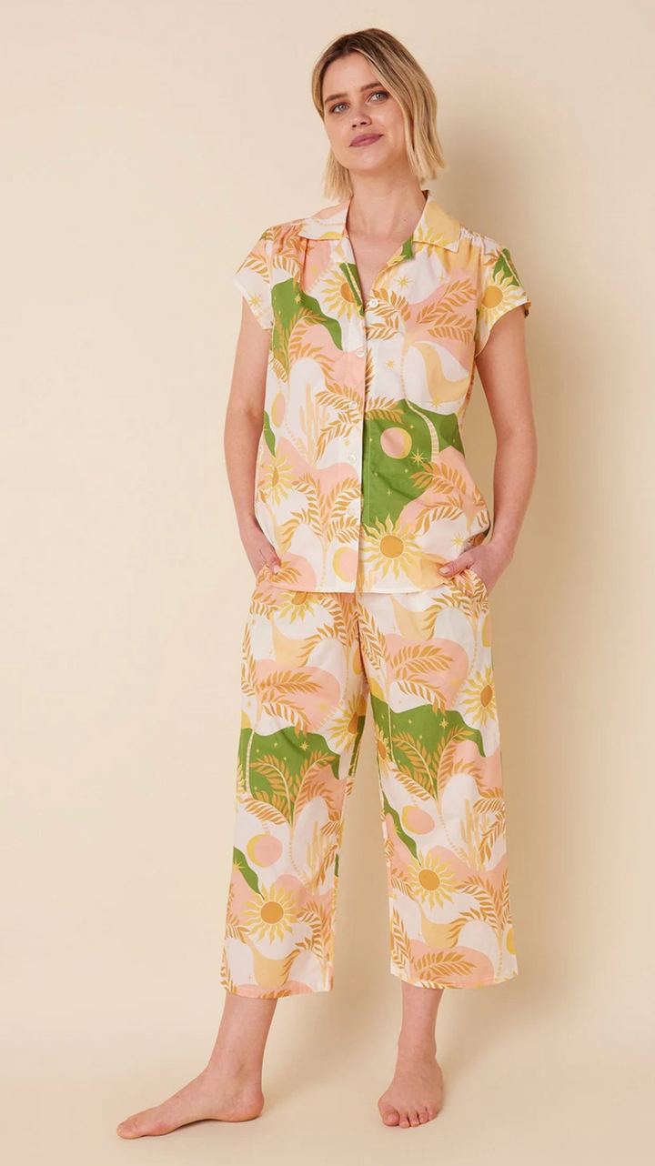 PAJAMA SET CAPRI SUN MOON LUXE PIMA