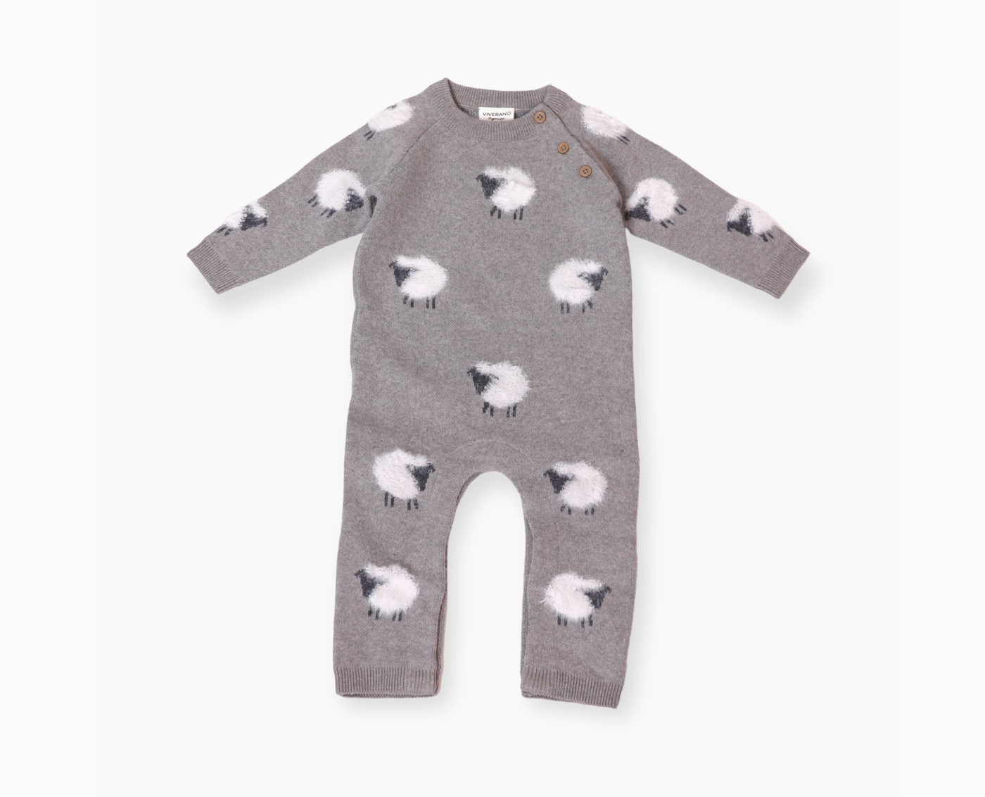 JUMPSUIT FURRY SHEEP HEATHER GREY (Available in 4 Sizes)