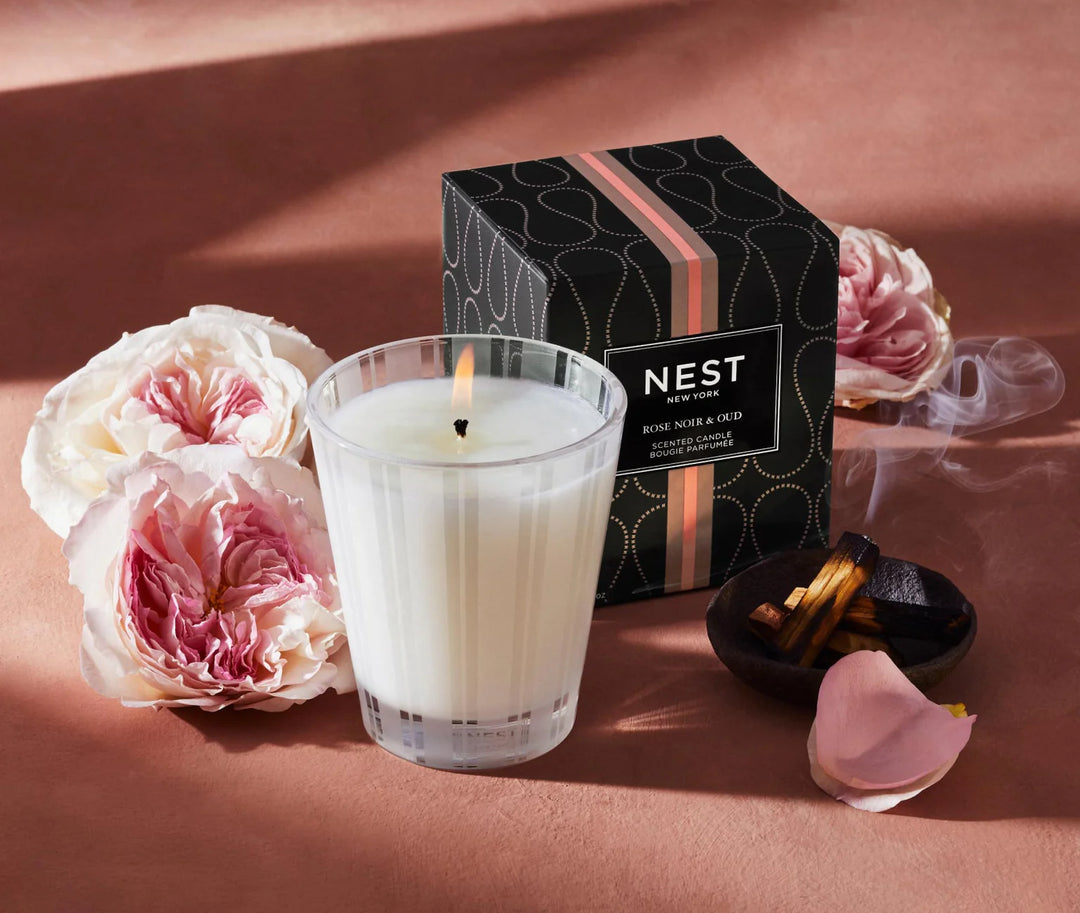 CANDLE ROSE NOIR #75638