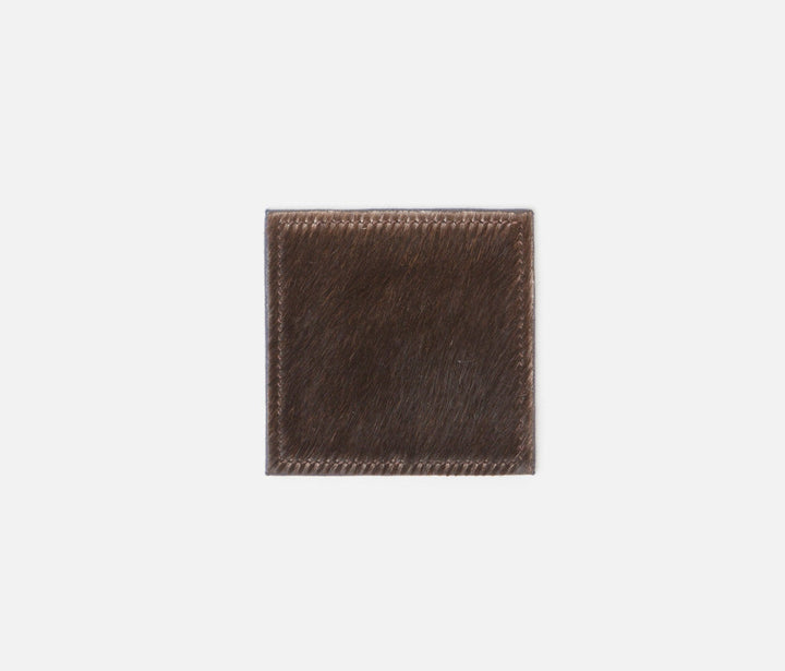 SET/4 COASTERS HAIR-ON-HIDE SQUARE