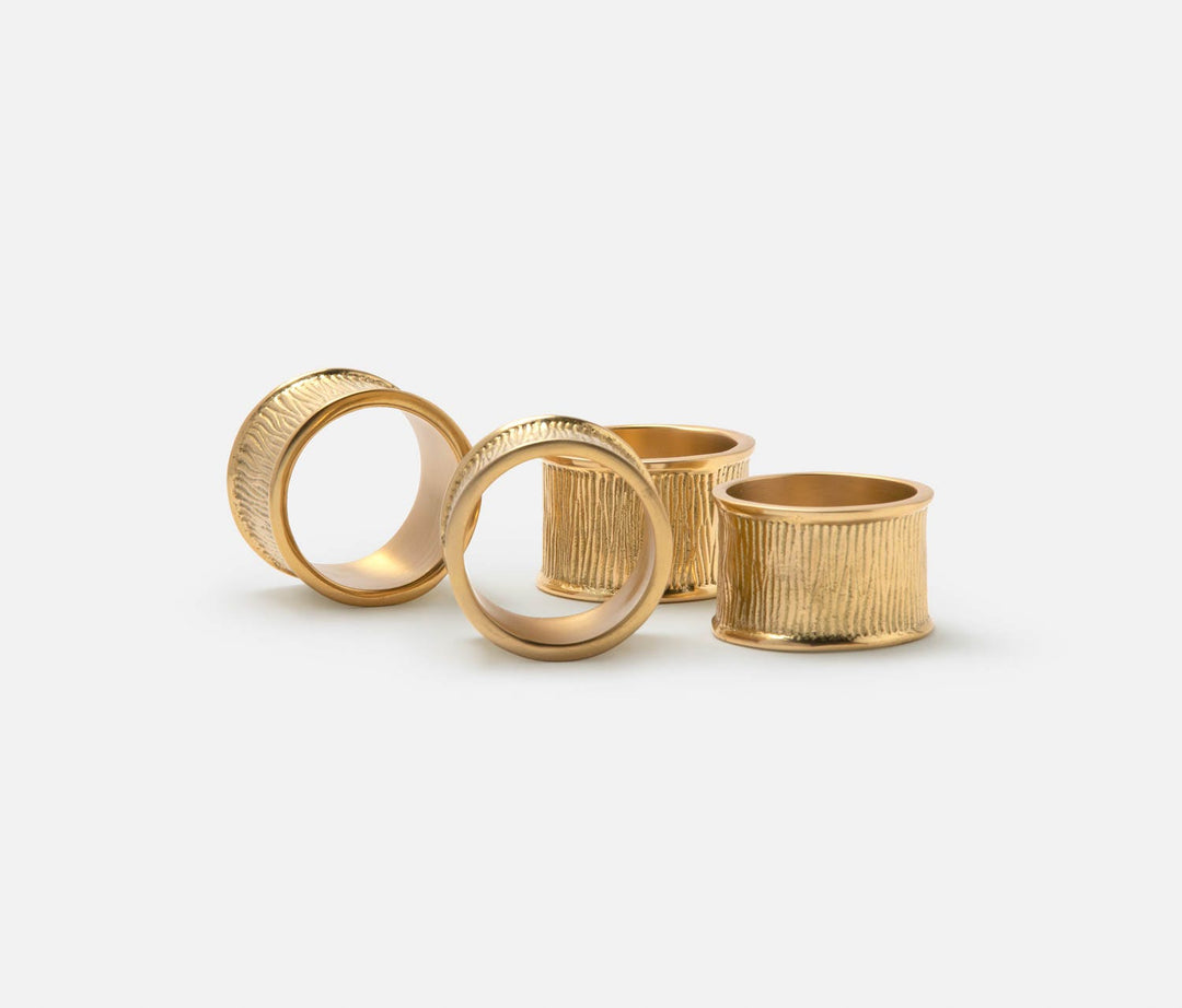 NAPKIN RING GOLD BRASS