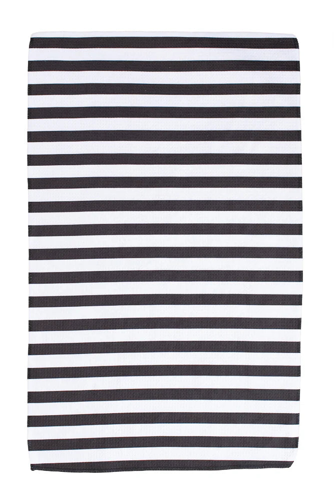 HAND TOWEL BLACK STRIPE