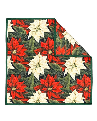 WASHCLOTH POINSETTIAS