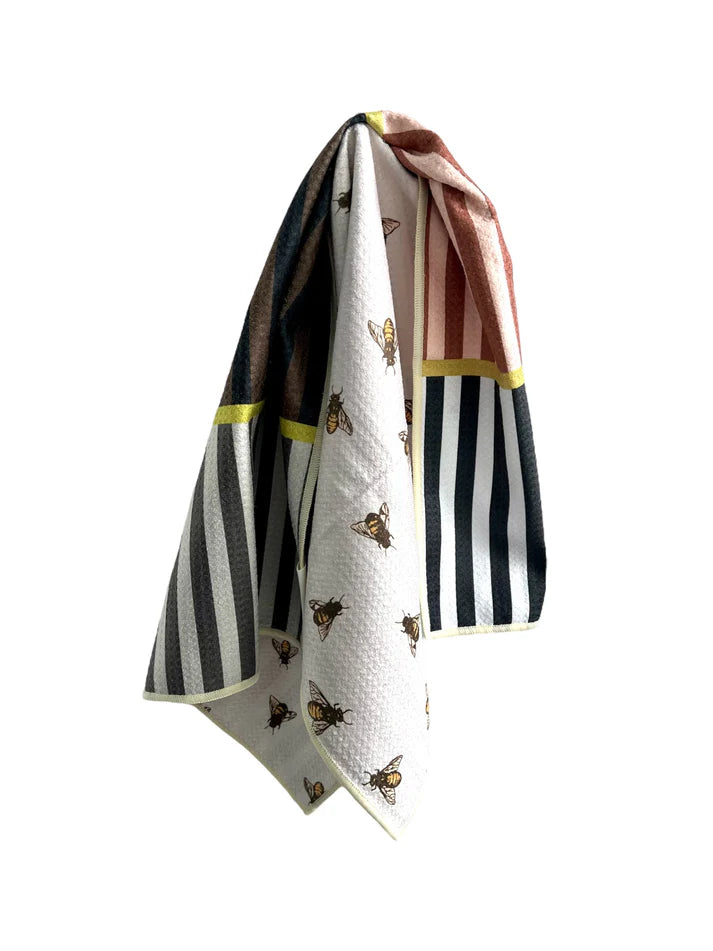 HAND TOWEL BEES & STRIPES #75735