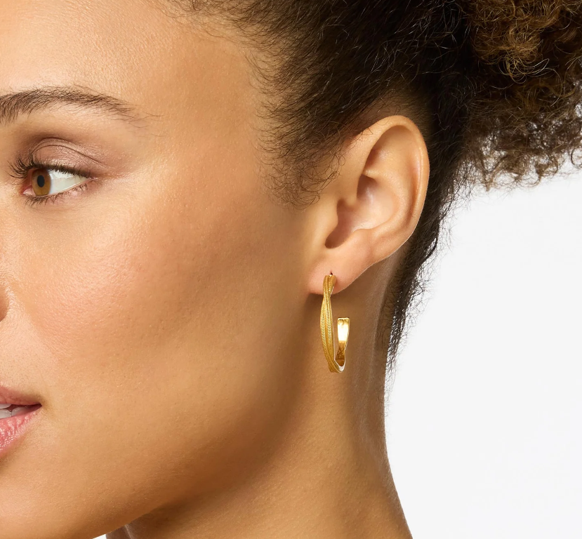 EARRINGS HOOP CHEVAL TWIST