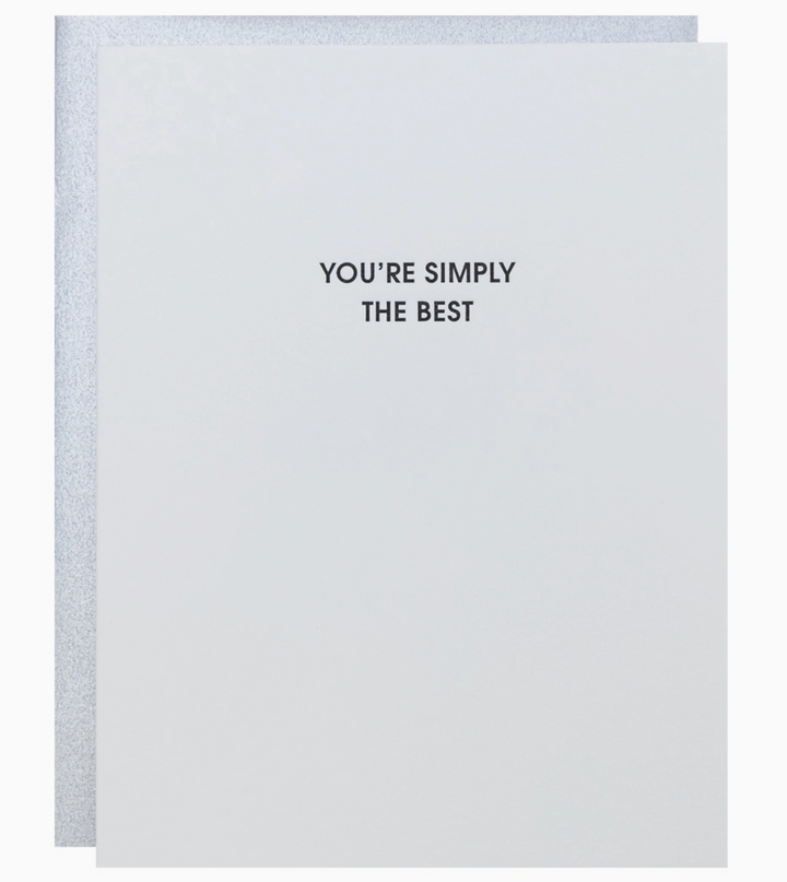 GREETING CARD "YOU'RE SIMPLY THE BEST" #75815
