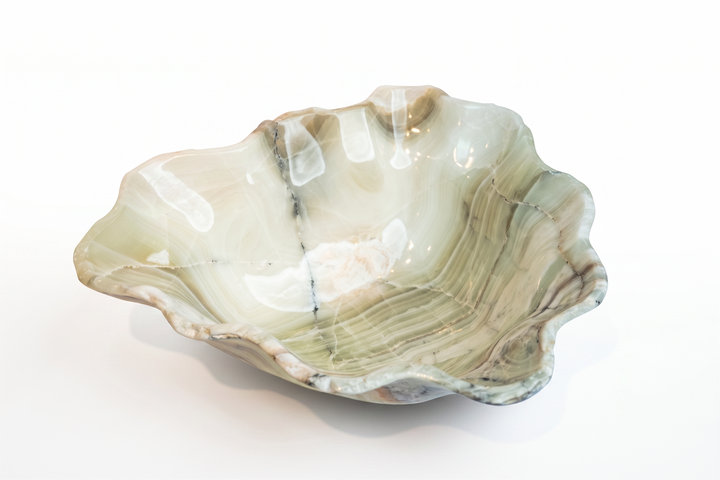 BOWL ONYX GREEN GREY WHITE 19.5L 17.2W 8H