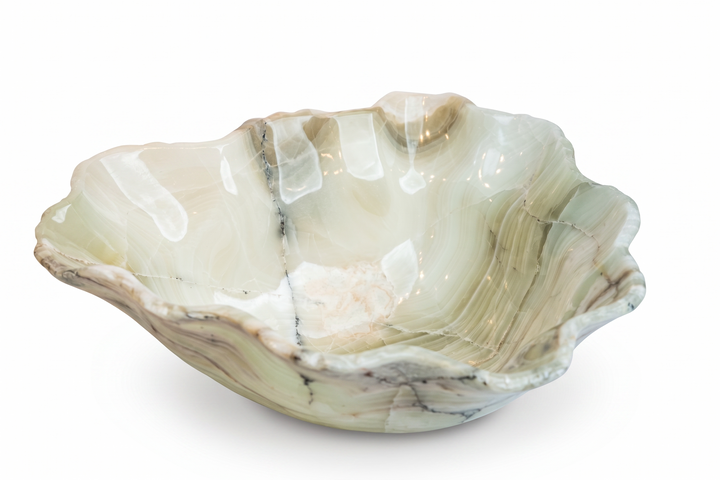 BOWL ONYX GREEN GREY WHITE 19.5L 17.2W 8H
