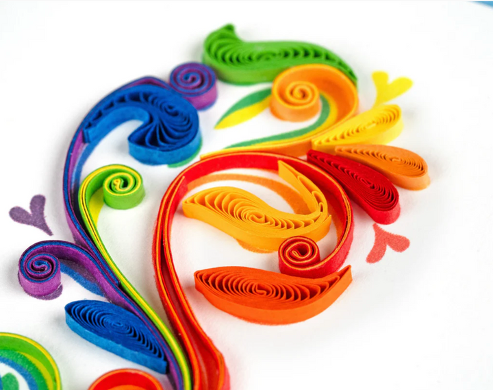 GREETING CARD "RAINBOW SWIRL" #75827