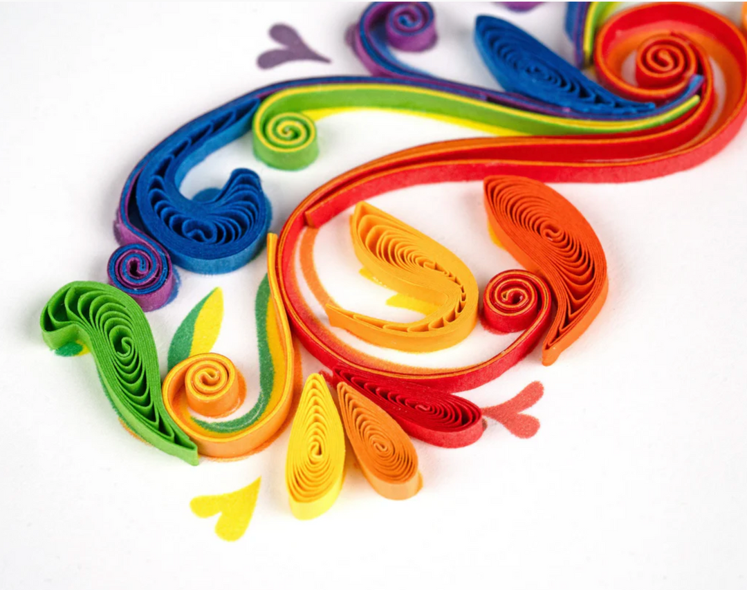 GREETING CARD "RAINBOW SWIRL" #75827