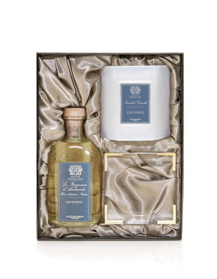 GIFT SET CANDLE & DIFFUSER SANTORINI WITH TRAY #75883