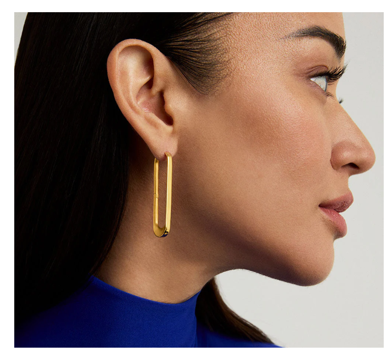 EARRING CROSBY DROP HOOPS #75906