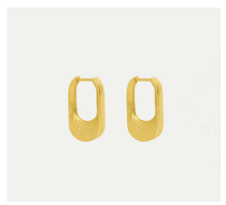 EARRINGS CROSBY HINGED HOOPS GOLD SMALL #75907