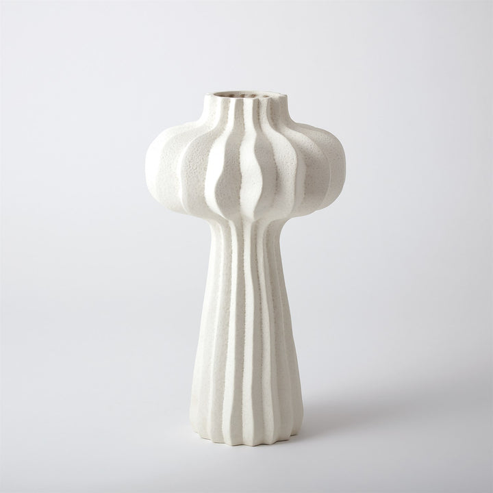 VASE CERAMIC ORGANIC RIDGES