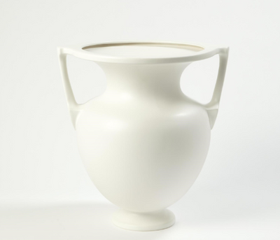 VASE GRECIAN AMPHORA MATTE WHITE (Available in 2 Sizes)